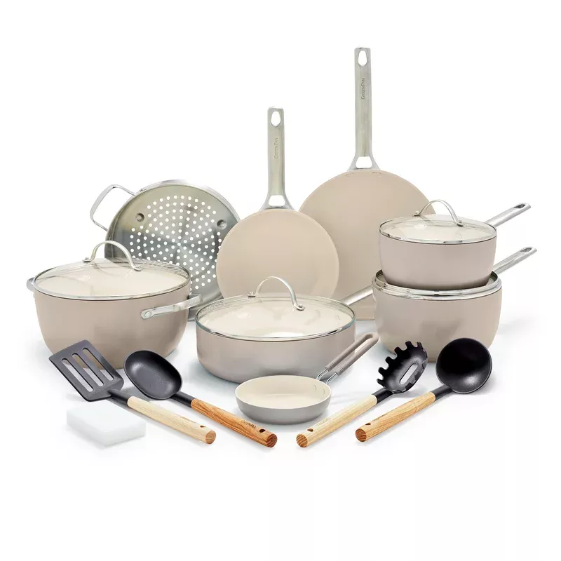 padova-ceramic-nonstick-16-piece-cookware-set-taupe Padova Ceramic Nonstick 16-Piece Cookware Set | Taupe