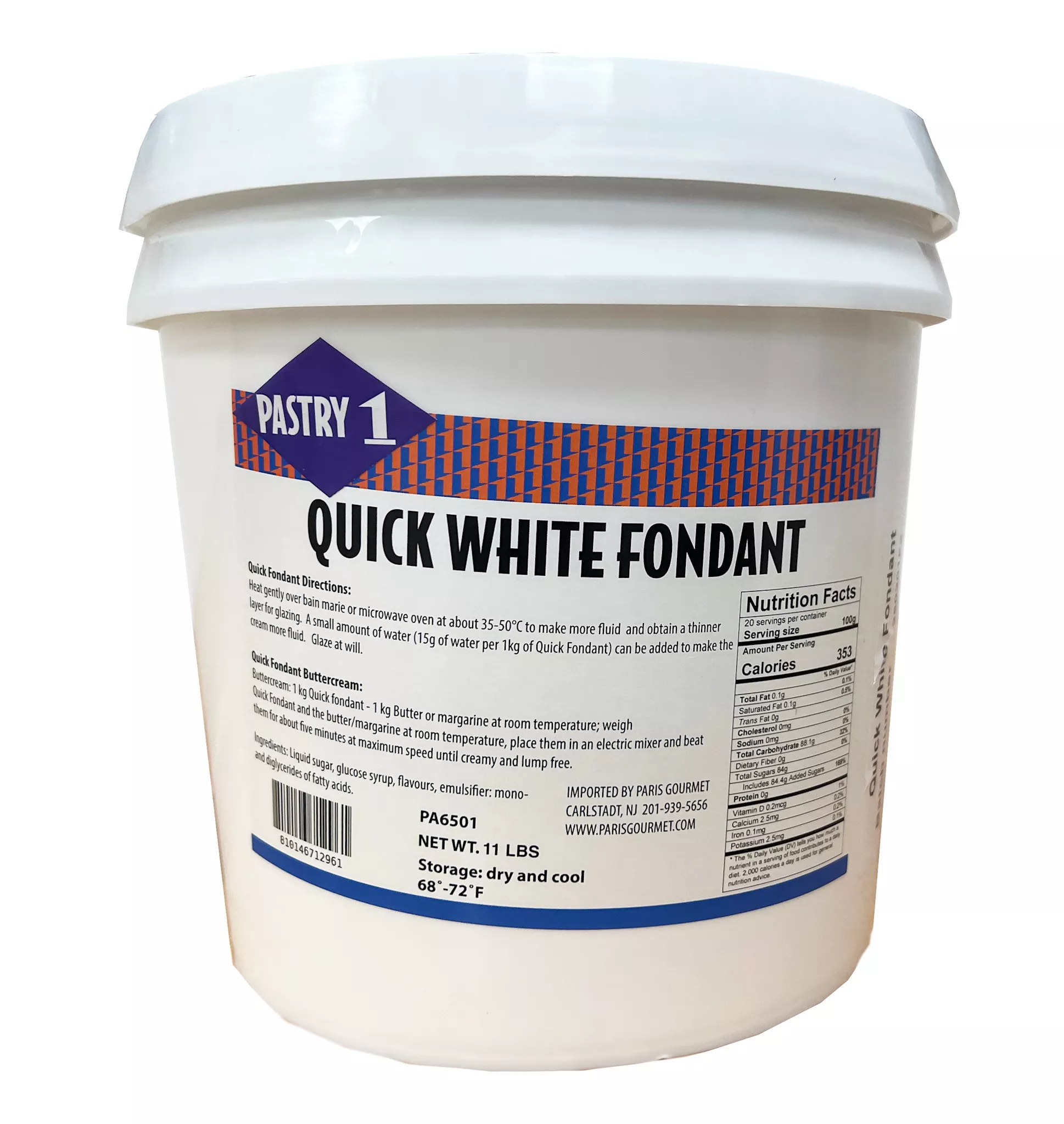 pastry-1-fondant-patissier-11-lb Pastry 1 - Fondant Patissier - 11 lb