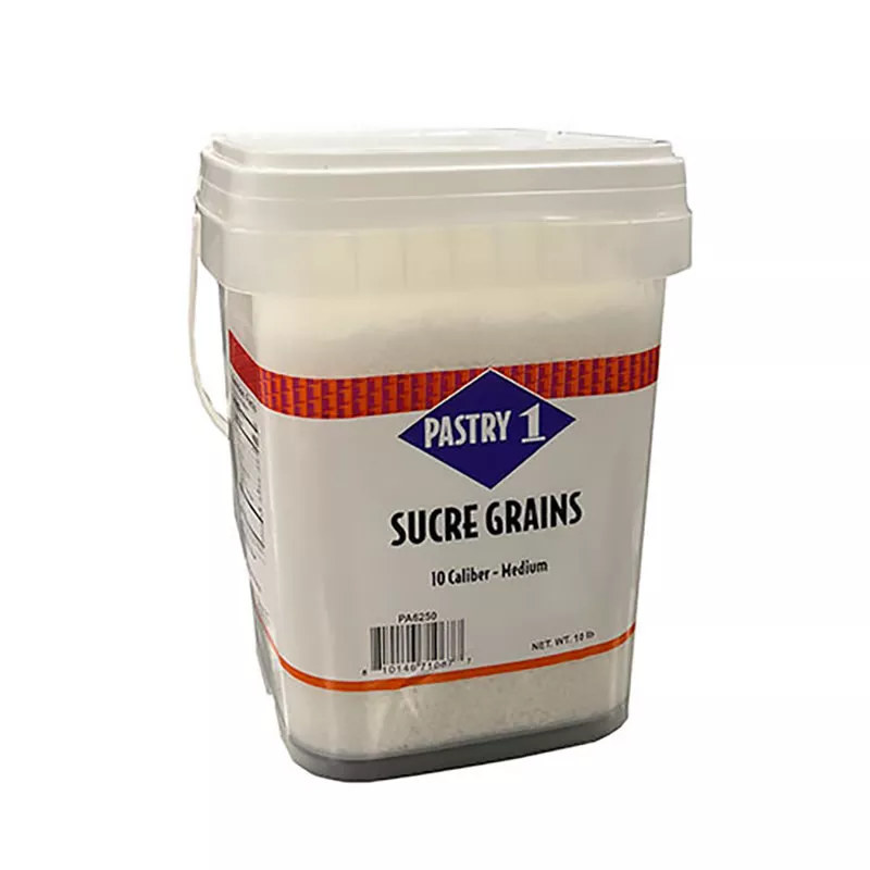 pastry-1-sucre-grain-sugar-pearls-10-caliber-10-lb Pastry 1 - Sucre Grain Sugar Pearls #10 Caliber - 10 lb