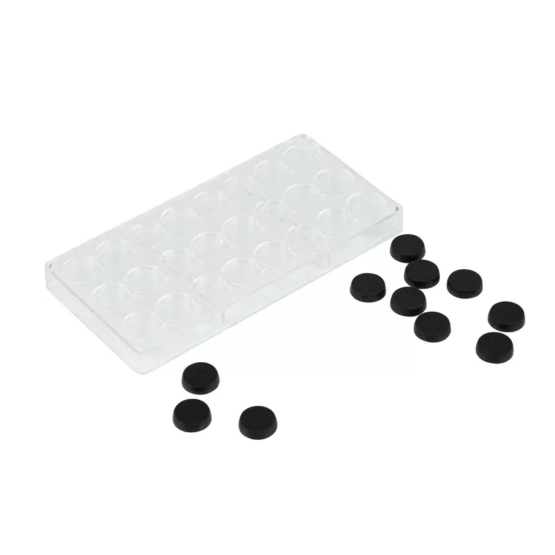 pastry-tek-polycarbonate-cylinder-shape-candy-chocolate-mold-24-compartment-10-c Pastry Tek Polycarbonate Cylinder Shape Candy / Chocolate Mold – 24-Compartment – 10 count box