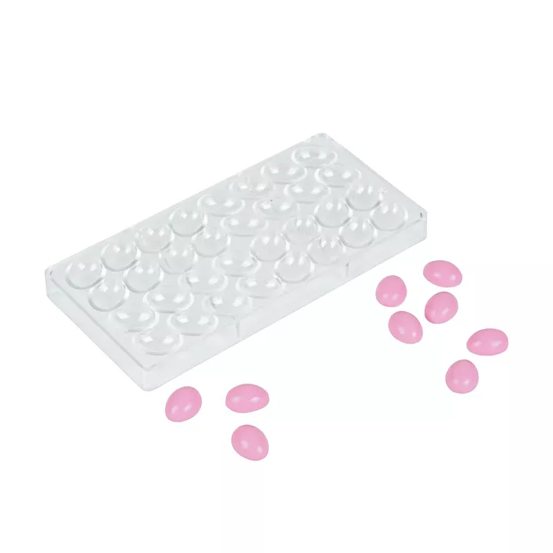 pastry-tek-polycarbonate-egg-candy-chocolate-mold-32-compartment-1-count-box Pastry Tek Polycarbonate Egg Candy / Chocolate Mold – 32-Compartment – 1 count box