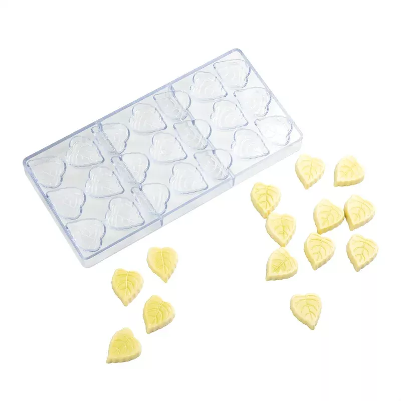 pastry-tek-polycarbonate-leaf-candy-chocolate-mold-21-compartment-1-count-box Pastry Tek Polycarbonate Leaf Candy / Chocolate Mold – 21-Compartment – 1 count box