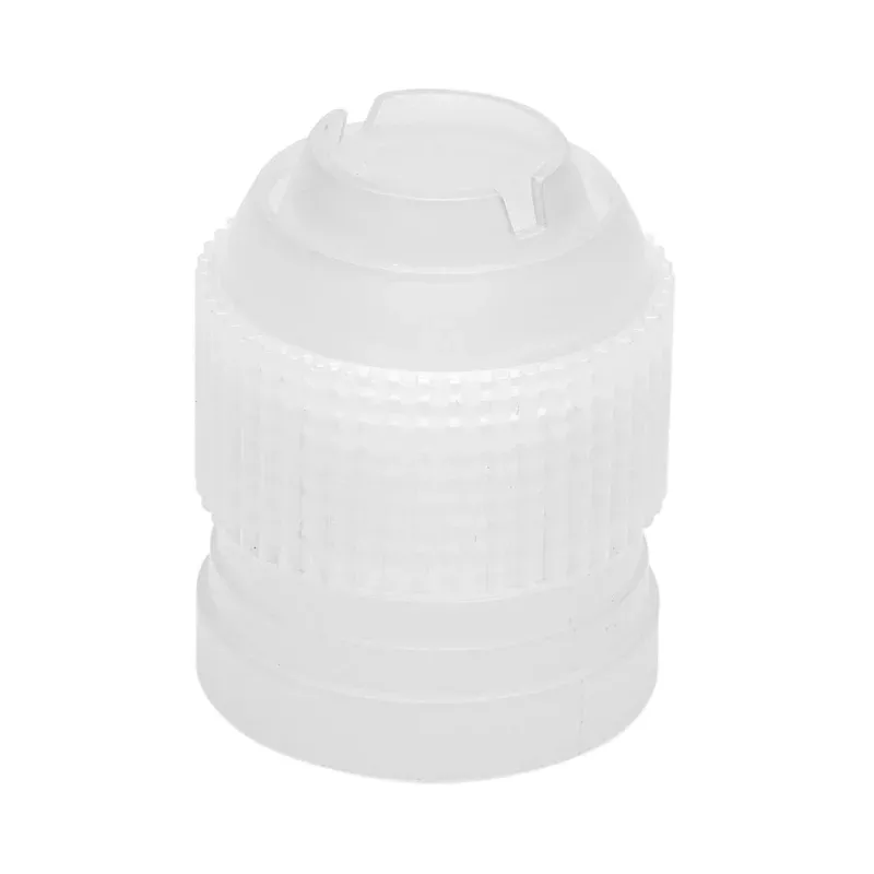 pastry-tek-round-white-plastic-large-russian-piping-tip-coupler-1-count-box Pastry Tek Round White Plastic Large Russian Piping Tip Coupler – 1 count box