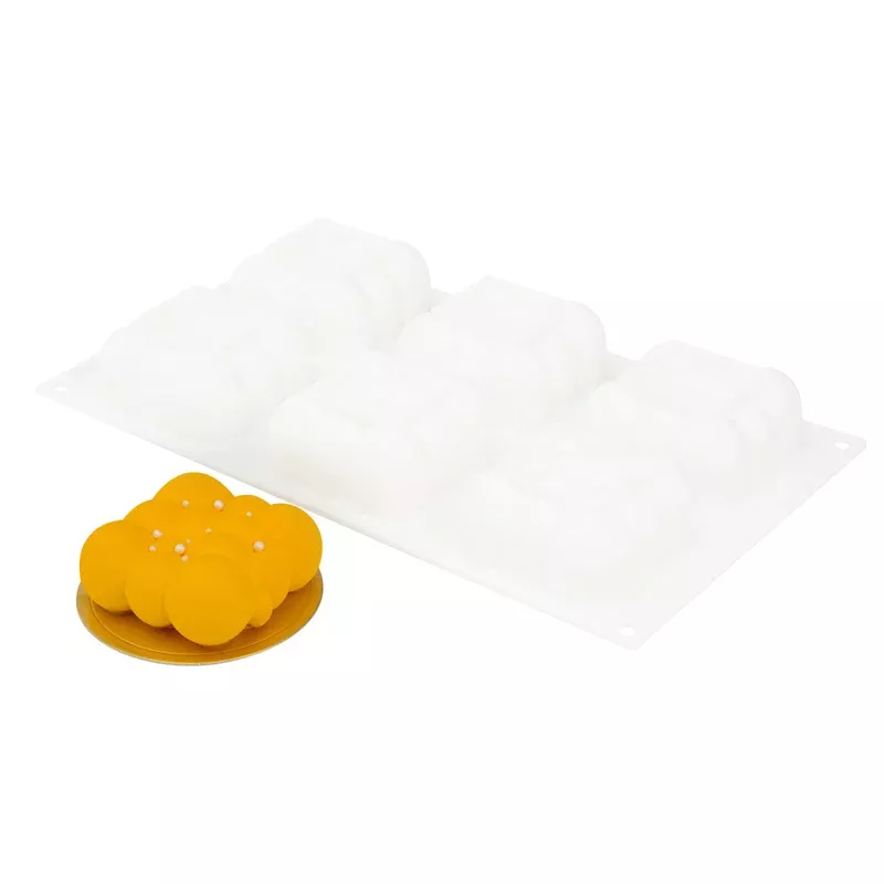 pastry-tek-silicone-bubble-cloud-baking-mold-6-compartment-10-count-box Pastry Tek Silicone Bubble Cloud Baking Mold – 6-Compartment – 10 count box
