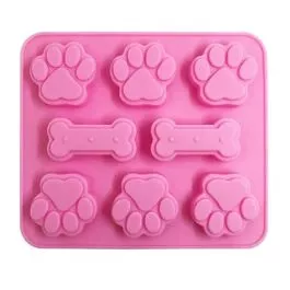 paw-print-dog-bone-silicone-mold Paw Print Dog Bone Silicone Mold