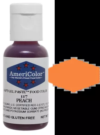 Peach, Americolor Soft Gel Paste Food Color, .75oz