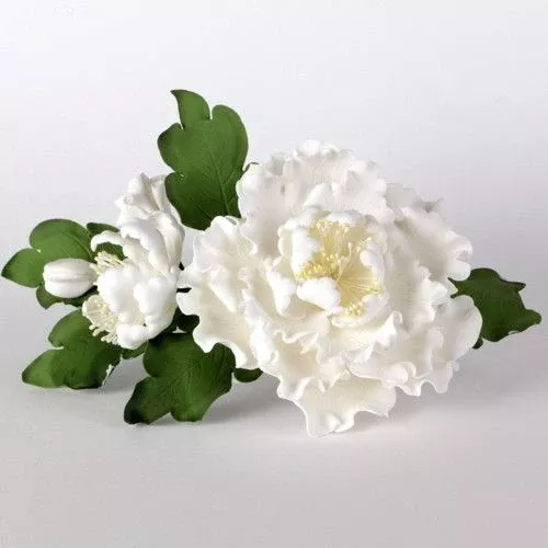 peony-spray-white Peony Spray - White