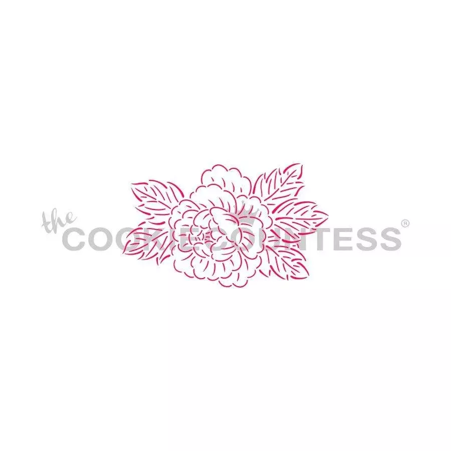 peony-stencil Peony Stencil