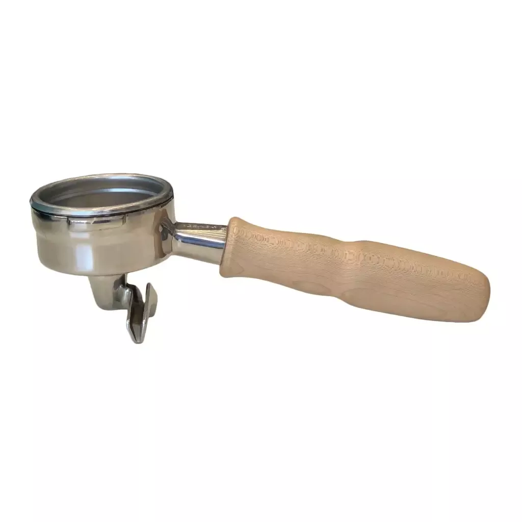 pesado-double-spout-portafilter-with-specht-maple-handle Pesado Double Spout Portafilter with Specht Maple Handle