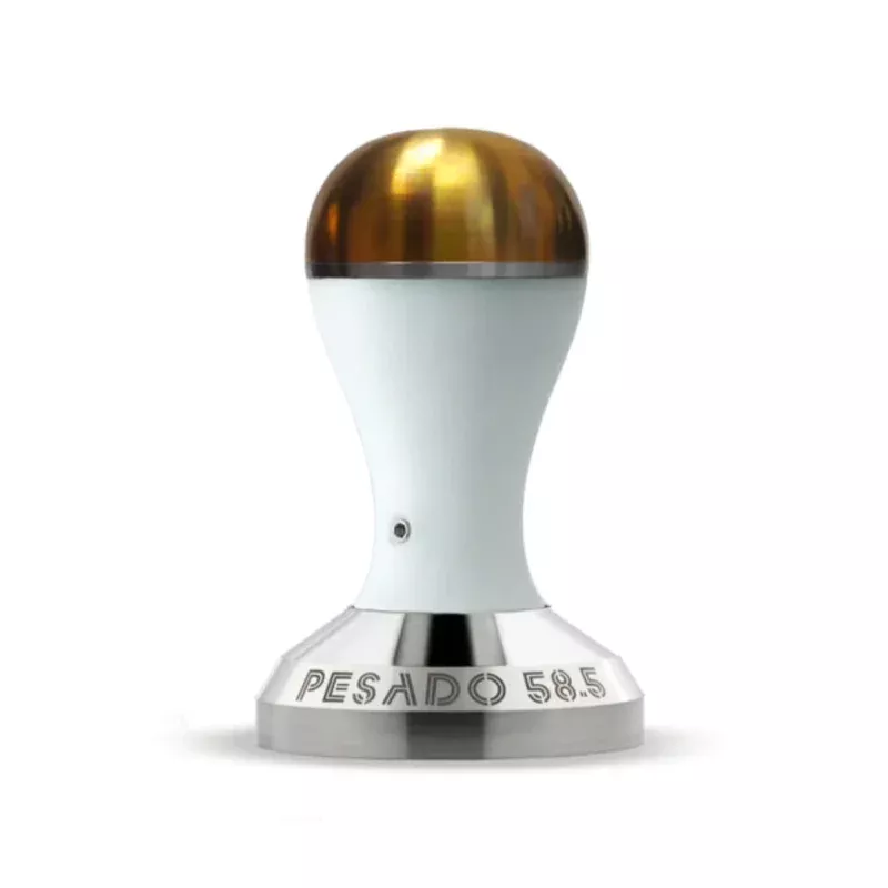 pesado-tamper-58-5mm-white-gold Pesado Tamper 58.5mm (White/Gold)