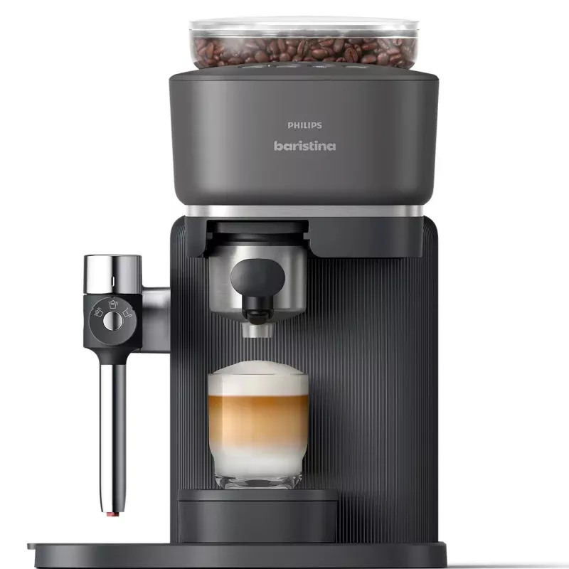 philips-baristina-latte-automatic-espresso-machine-black Philips Baristina Latte Automatic Espresso Machine, Black