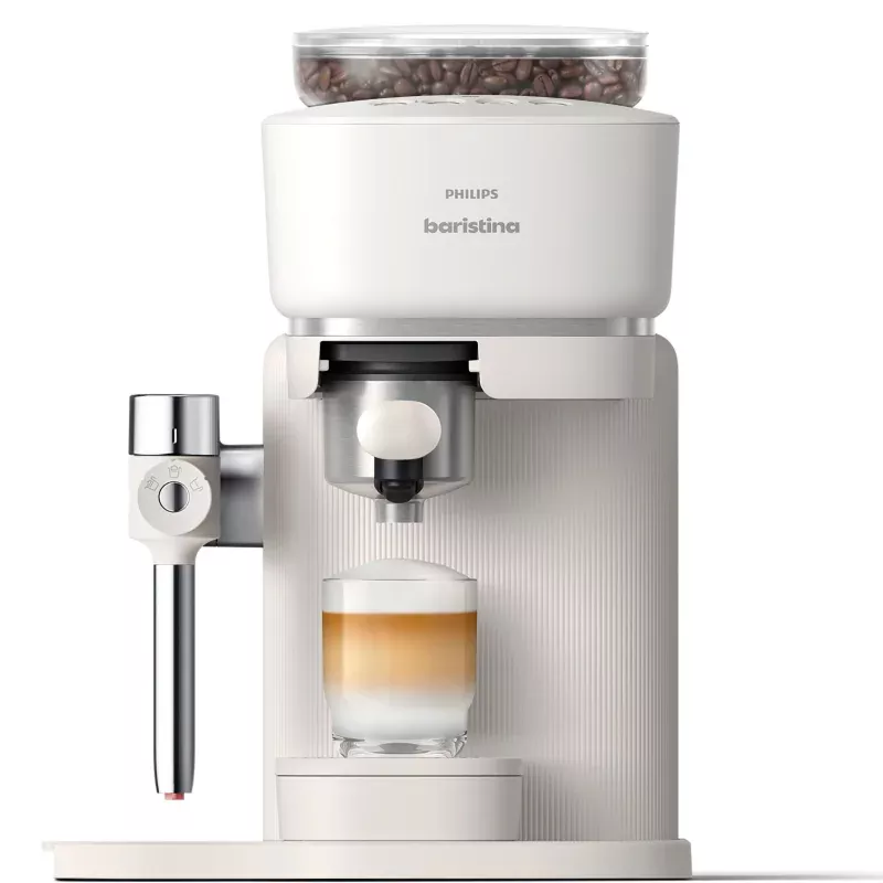 philips-baristina-latte-automatic-espresso-machine-milky-white Philips Baristina Latte Automatic Espresso Machine, Milky White