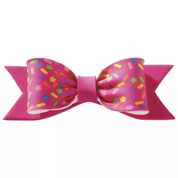 pink-confetti-gum-paste-bow-decopac Pink Confetti Gum Paste Bow, Decopac
