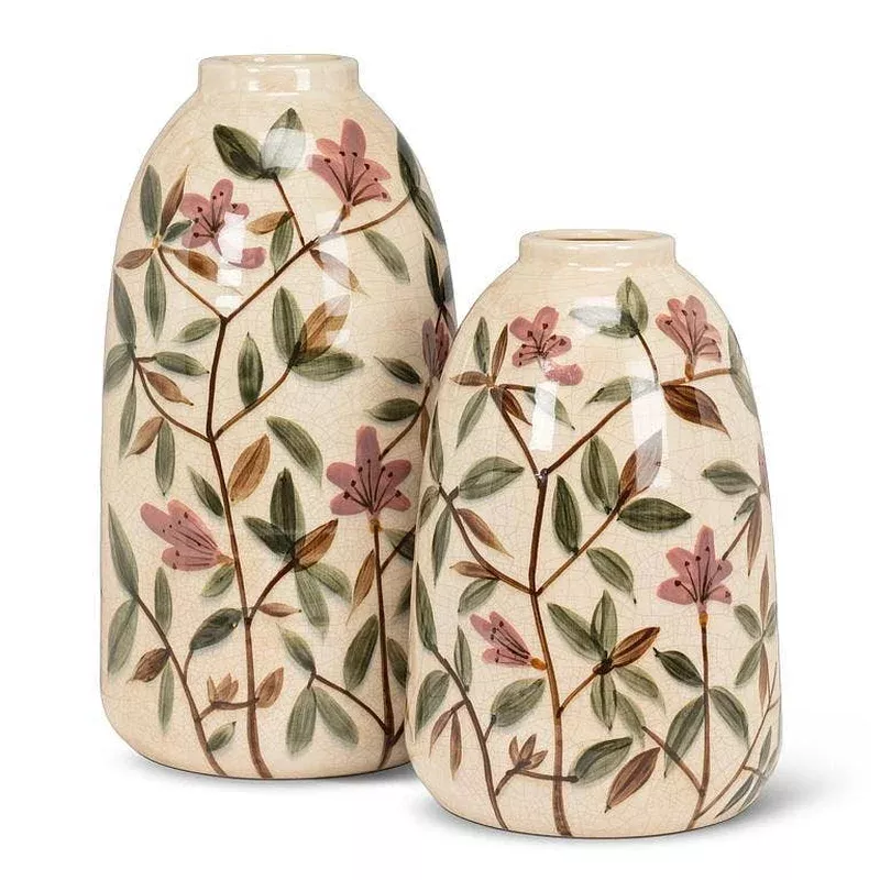 pink-floral-tall-vase Pink Floral Tall Vase