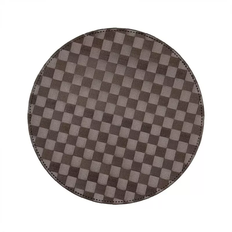 Placemats 15 Inch Dark Brown Round Macroweave1 – 6 COUNT