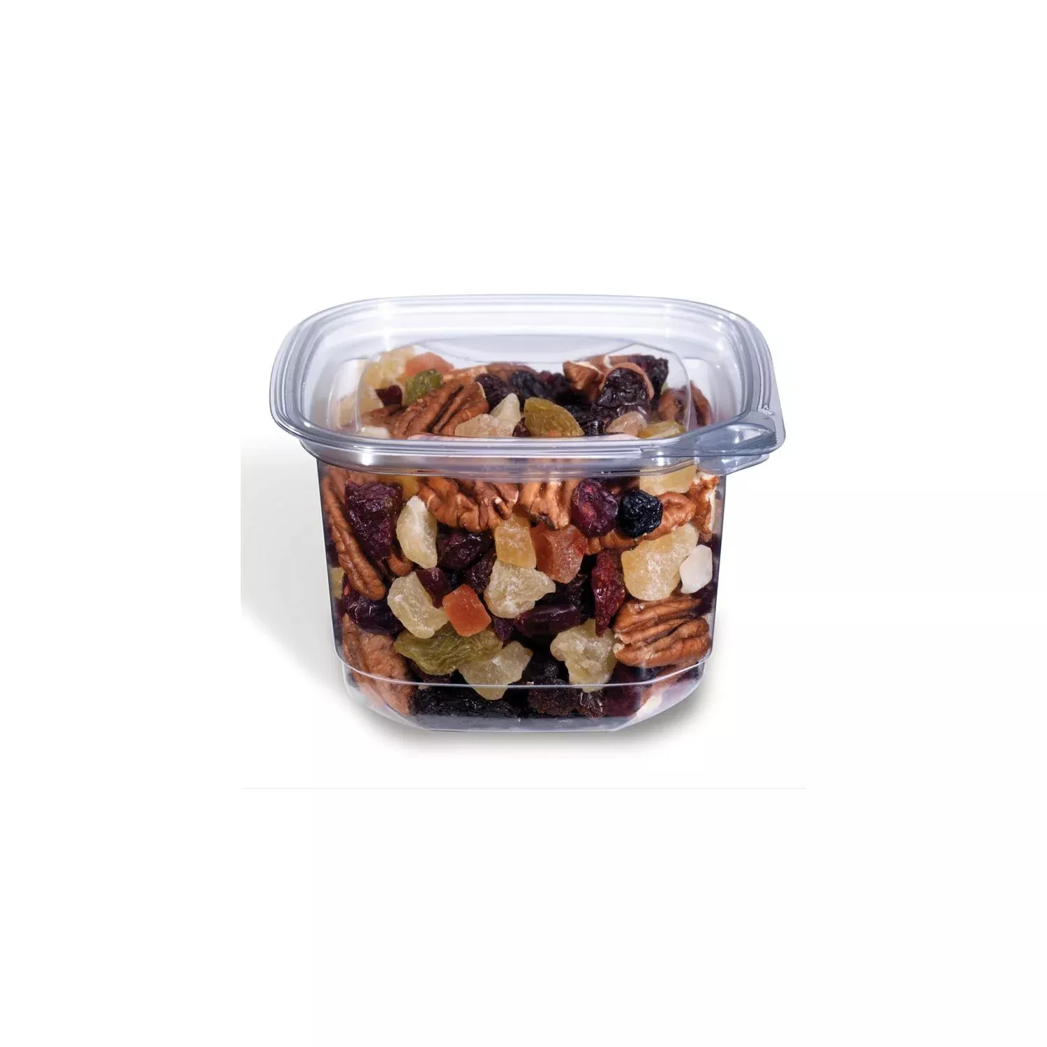 Placon EV1-16 - Tamper-Evident Square Deli Container, 16oz, Clear, Evolutions - Case of 400