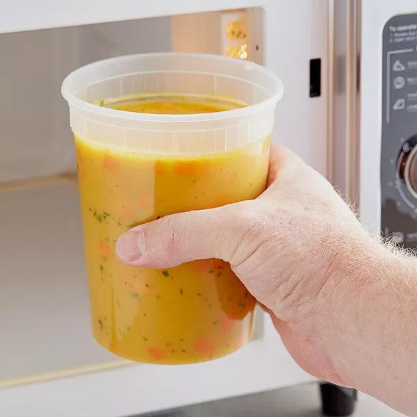 placon-rd32c-homefresh-32oz-microwavable-translucent-plastic-deli-container-case Placon RD32C - HomeFresh 32oz Microwavable Translucent Plastic Deli Container - Case of 500