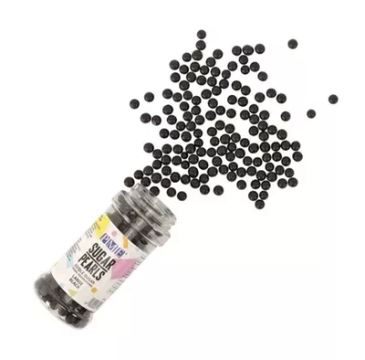 PME Black Sugar Pearls -- Large (approx. 7 mm)