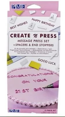 PME Create N Press Message Press Set