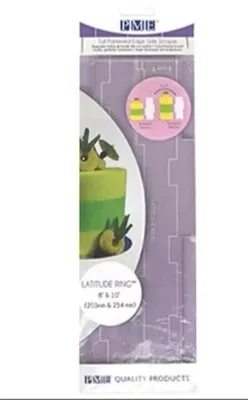 pme-latitude-ring-8-10-cake-tall-patterned-edge-side-scraper PME Latitude Ring 8" and 10" Cake Tall Patterned Edge Side Scraper
