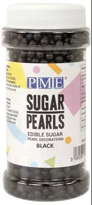 pme-small-black-sugar-pearls-large-approx-7-mm PME Small Black Sugar Pearls -- Large (approx. 7 mm)