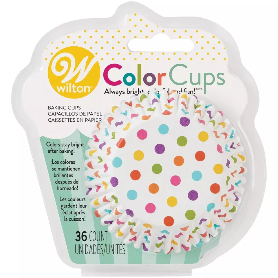 polka-dot-colorcups-cupcake-liners-36-count-wilton Polka Dot Colorcups Cupcake Liners, 36 Count, Wilton