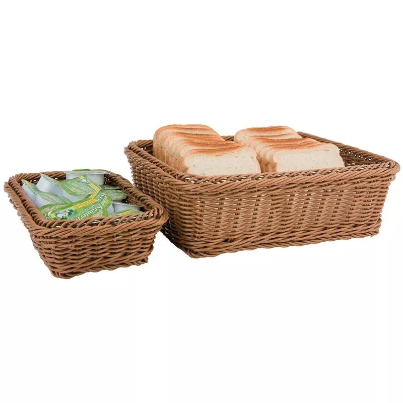 polypropylene-brown-rattan-basket-1-3-gn-cf307 Polypropylene Brown Rattan Basket 1/3 GN – CF307