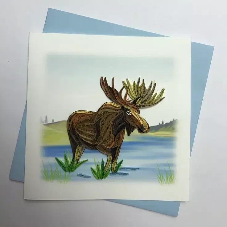 Poppin Paper Cards: Moose