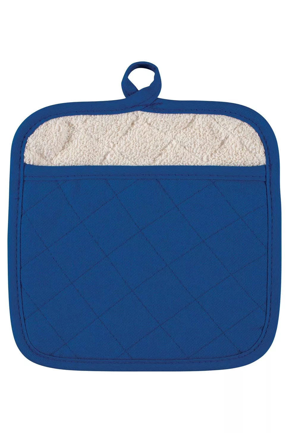 Pot Mitts - Terry Lined 9" x 9": Blue
