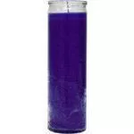 Prayer Candle 7-Day Plain Purple - Case of 12