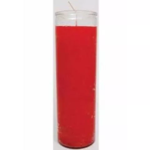 Prayer Candle 7-Day Plain Red - Case of 12