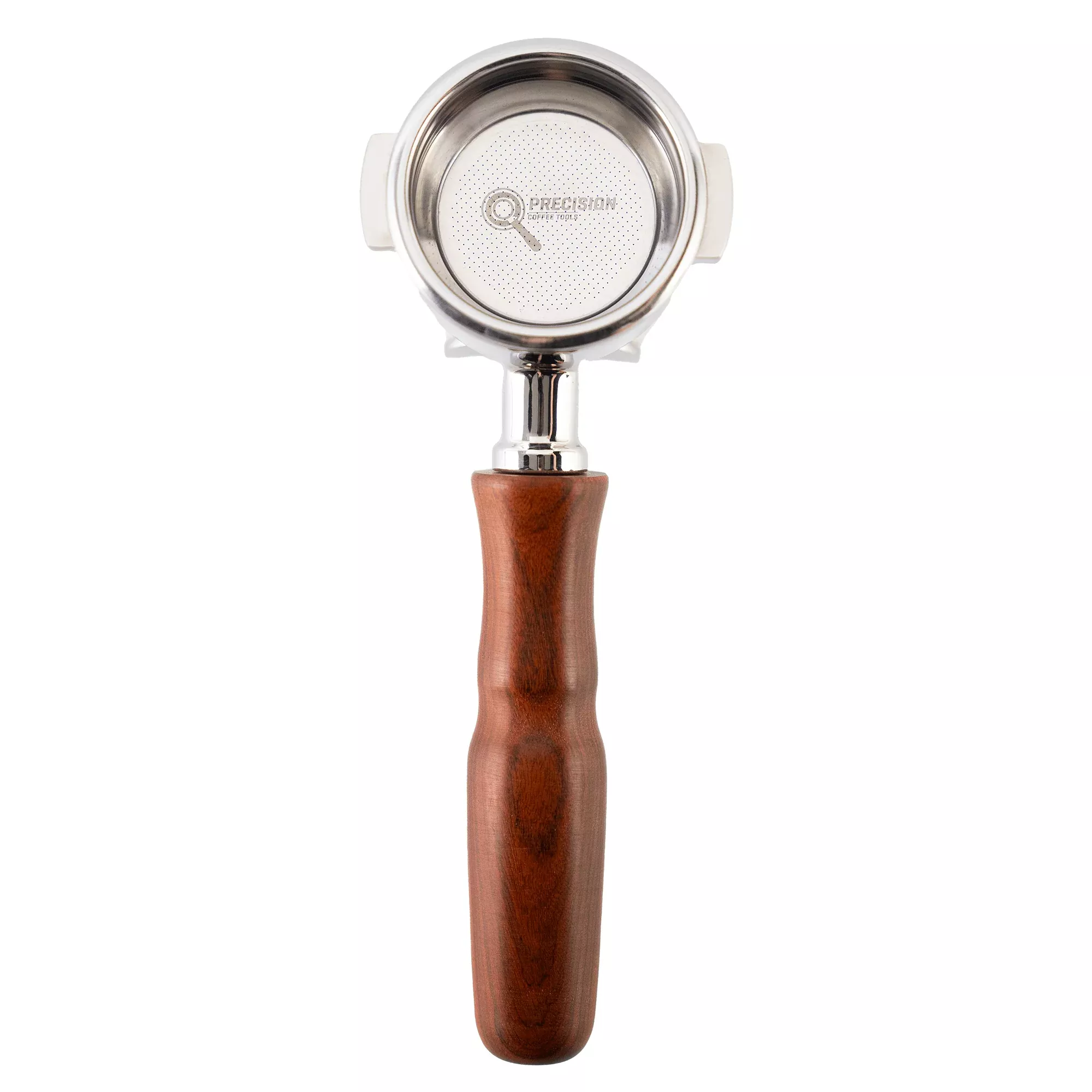 precision-double-spout-walnut-portafilter Precision Double Spout Walnut Portafilter