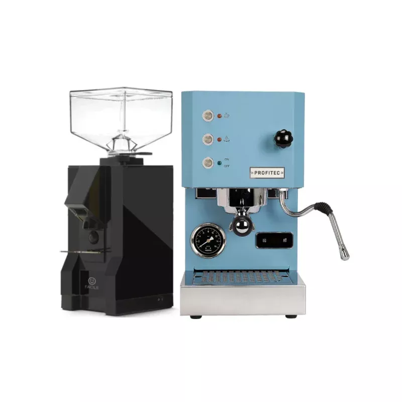 Profitec Go (Blue) & Eureka Facile (Black)