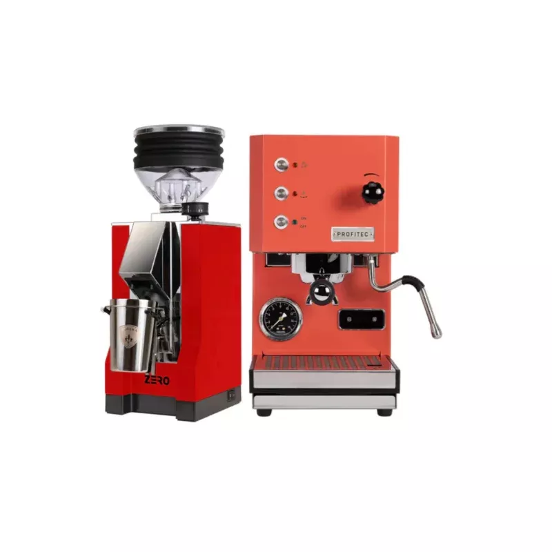 profitec-go-red-eureka-mignon-zero-red-bundle Profitec Go (Red) & Eureka Mignon Zero (Red) – Bundle