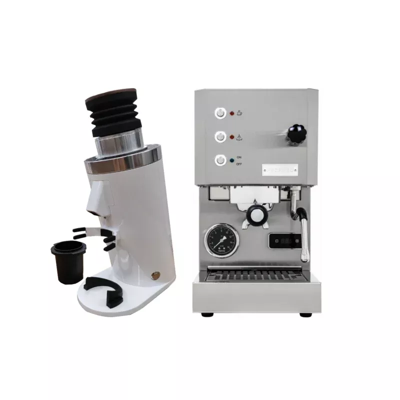 profitec-go-stainless-steel-df64-gen-2-5-white-bundle Profitec Go (Stainless Steel) & DF64 Gen 2.5 (White) – Bundle
