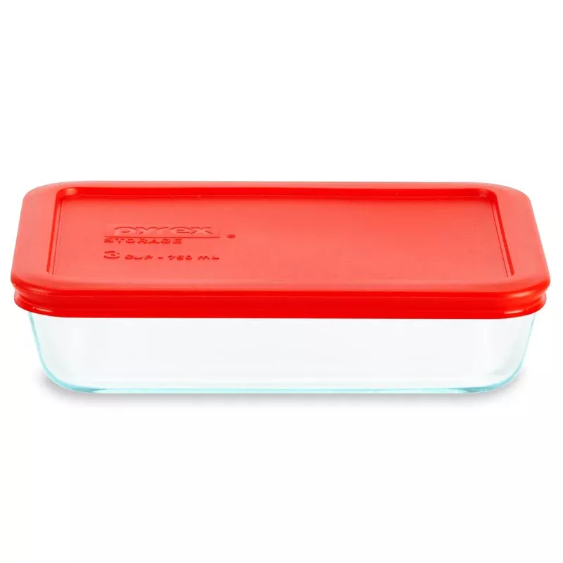 pyrex-simply-store-3-cup-rectangle-glass-storage-with-plastic-lid Pyrex Simply Store 3-Cup Rectangle Glass Storage with Plastic Lid