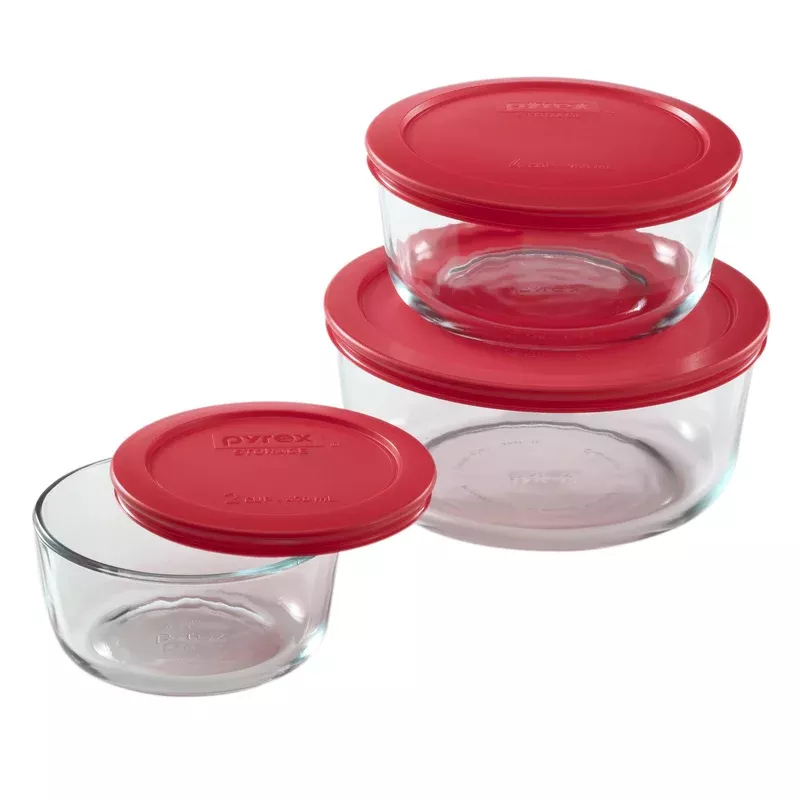 Pyrex Simply Store 6-piece Food Storage Container Set