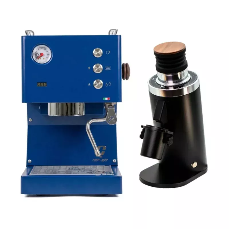 quick-mill-pop-up-blue-df64-black-espresso-machine-grinder-bundle Quick Mill Pop Up (Blue) & DF64 (Black) Espresso Machine + Grinder Bundle
