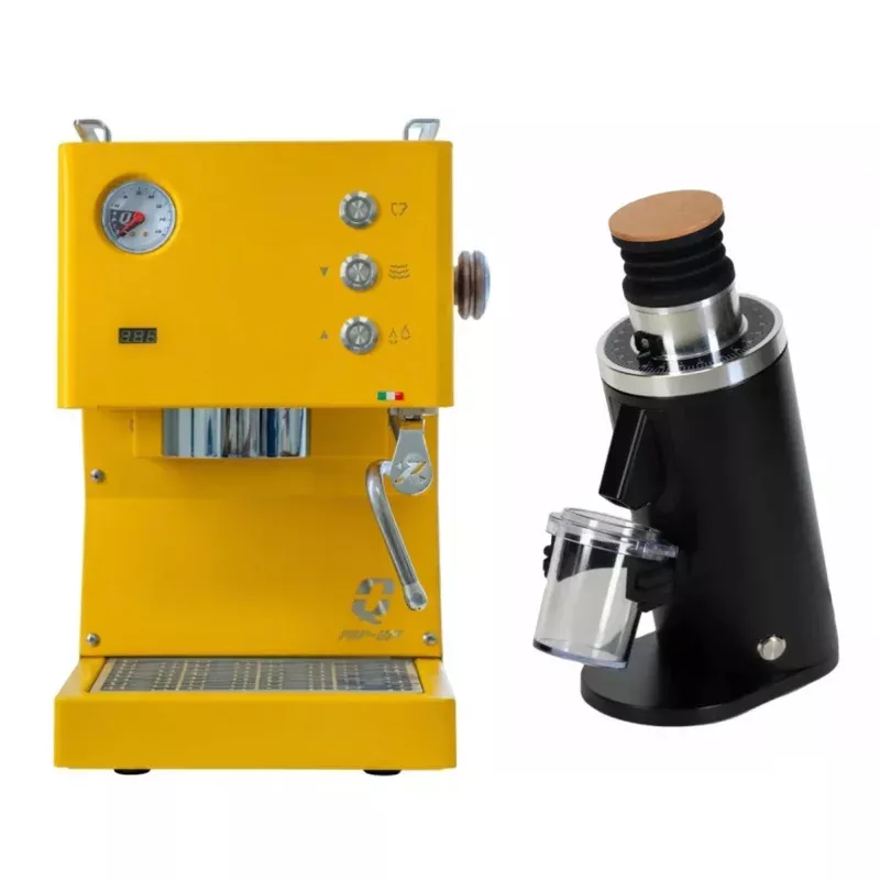 quick-mill-pop-up-yellow-df54-black-espresso-machine-grinder-bundle Quick Mill Pop Up (Yellow) & DF54 (Black) Espresso Machine + Grinder Bundle
