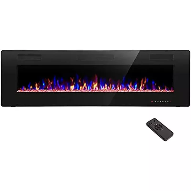 r-w-flame-electric-fireplace-recessed-wall-mounted-68-black R.W. Flame Electric Fireplace Recessed and Wall Mounted 68″ – Black