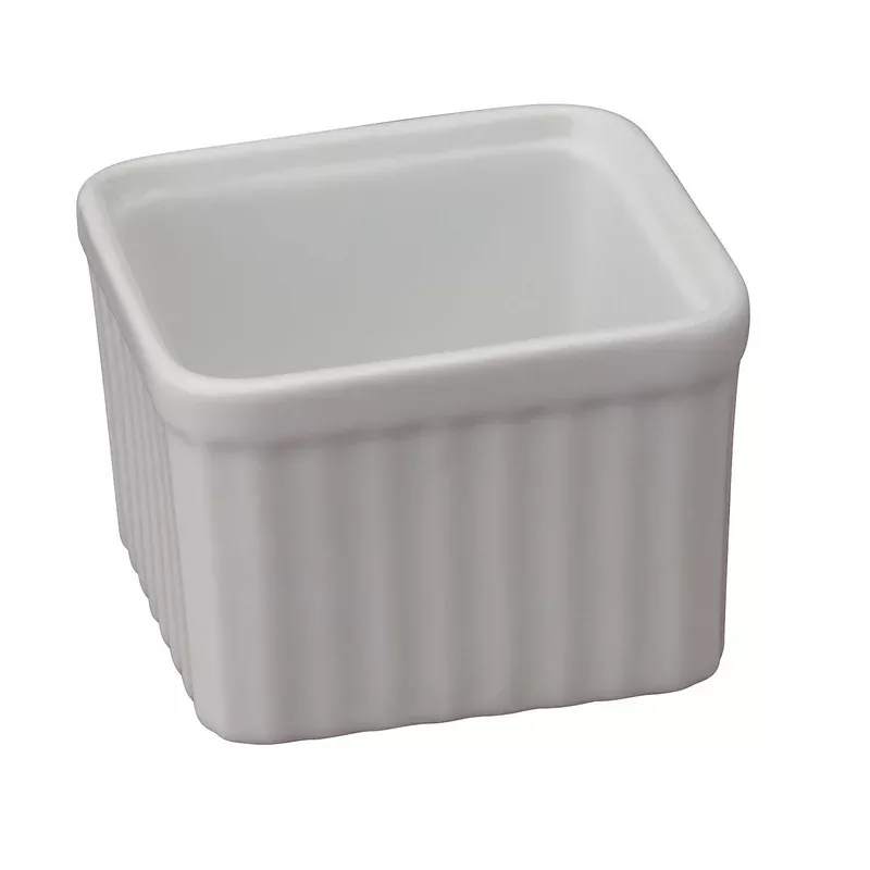 Ramekins Porcelain 6 Ounce White Square6 – 1 EACH