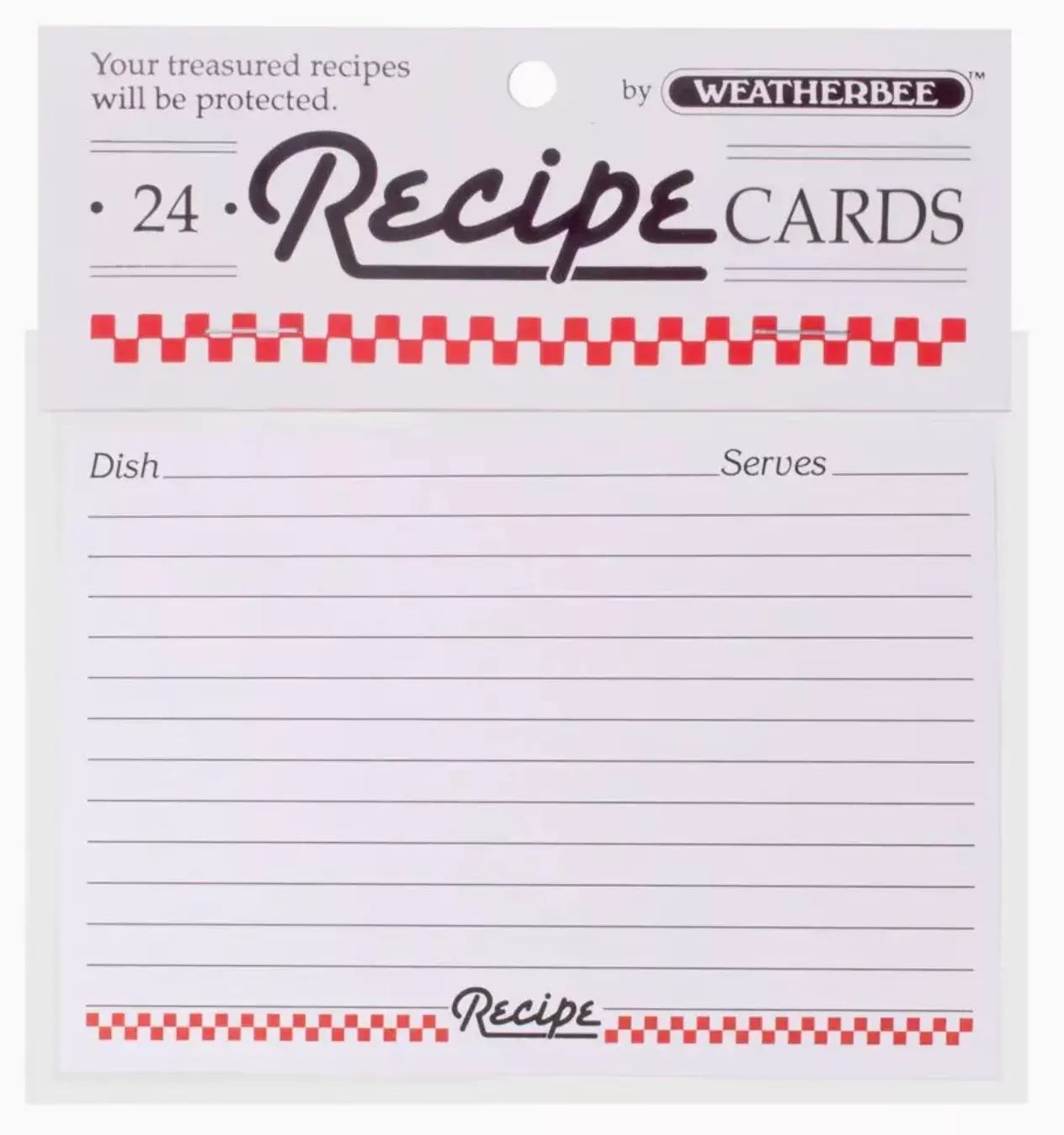 RECIPE CARDS 3X5 24/PK