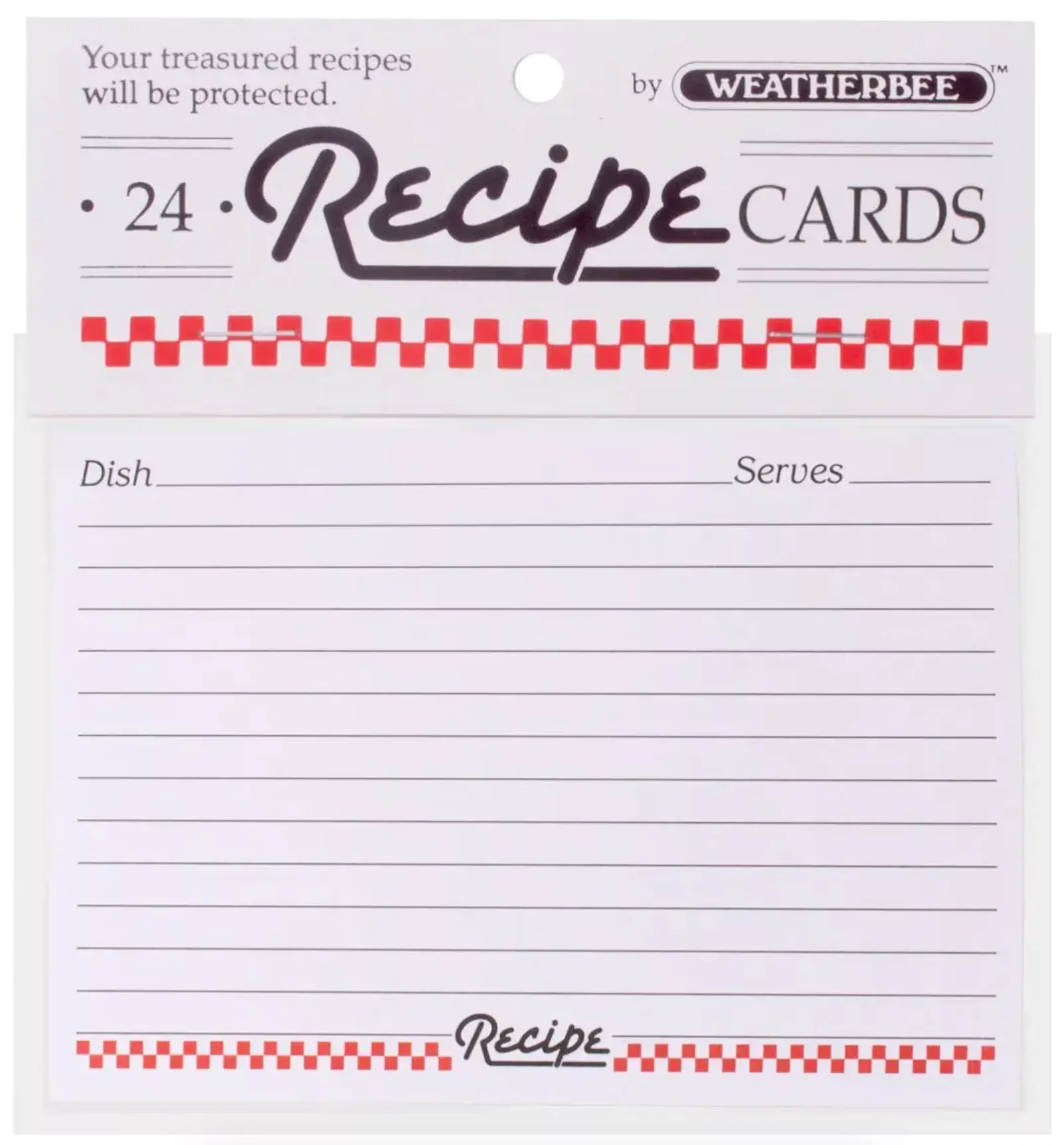 RECIPE CARDS 4X6 24/PK