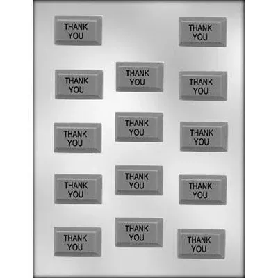 rectangle-thank-you-chocolate-bar-mold Rectangle Thank You Chocolate Bar Mold