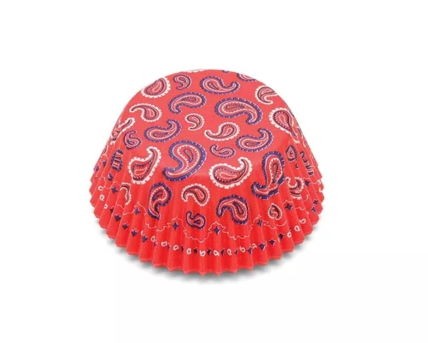 red-bandana-baking-cups-50-cupcake-liners Red Bandana Baking Cups - 50 Cupcake Liners