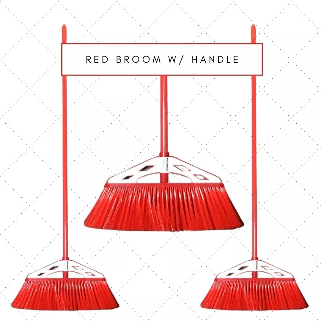 red-broom-w-handle-case-12 Red Broom w/ Handle - Case of 12