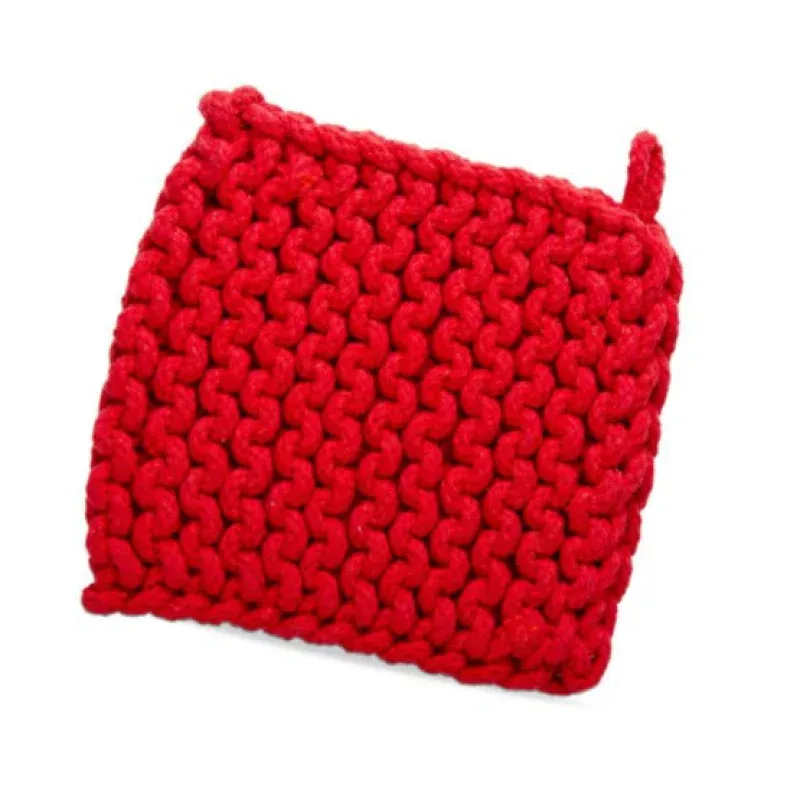 red-crochet-trivet Red Crochet Trivet