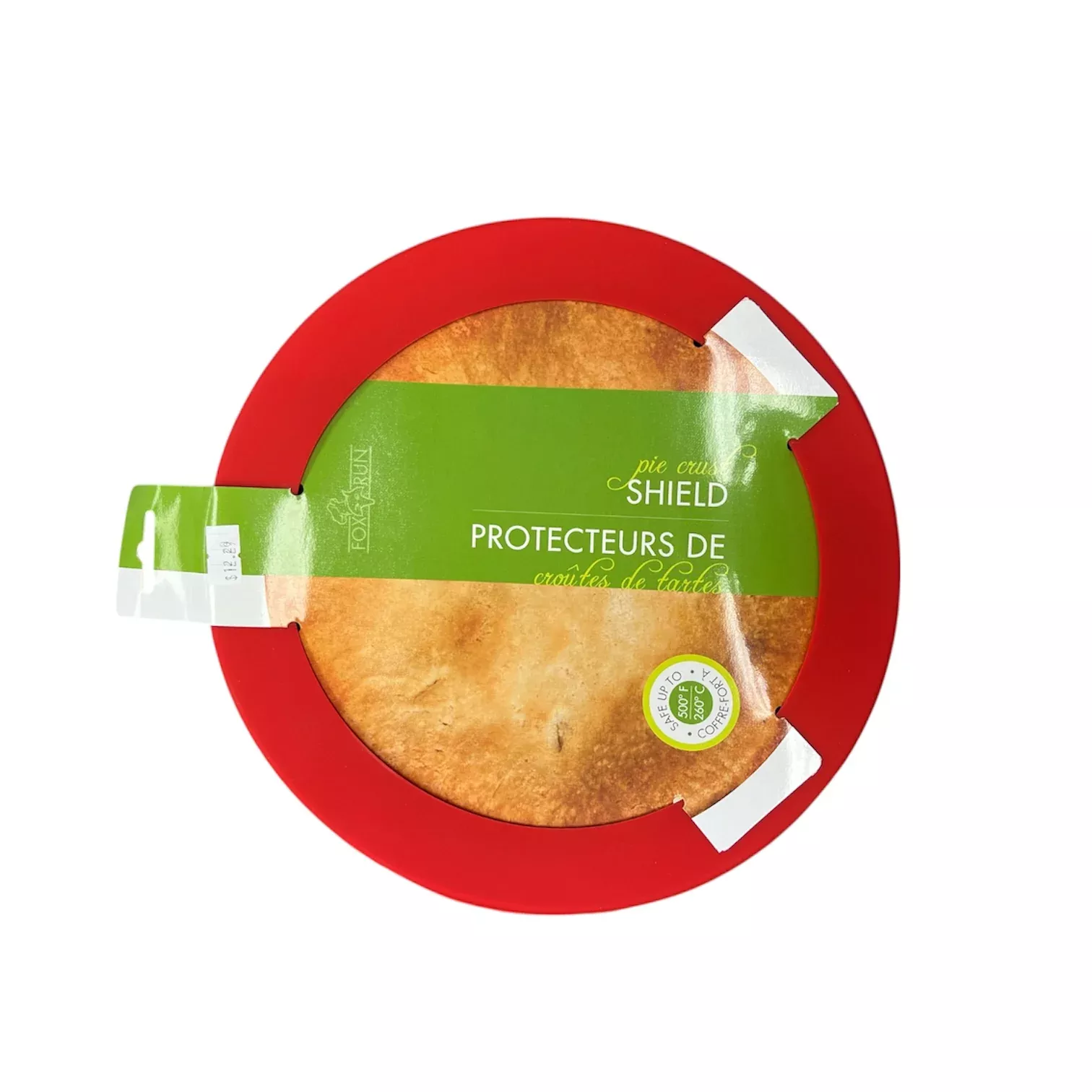 Red Pie Crust Protector 9.5 inch