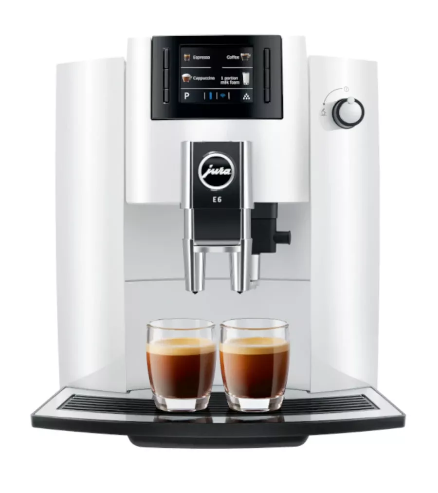 refurbished-jura-e6-automatic-espresso-machine-in-piano-white-naa Refurbished JURA E6 Automatic Espresso Machine In Piano White (NAA)