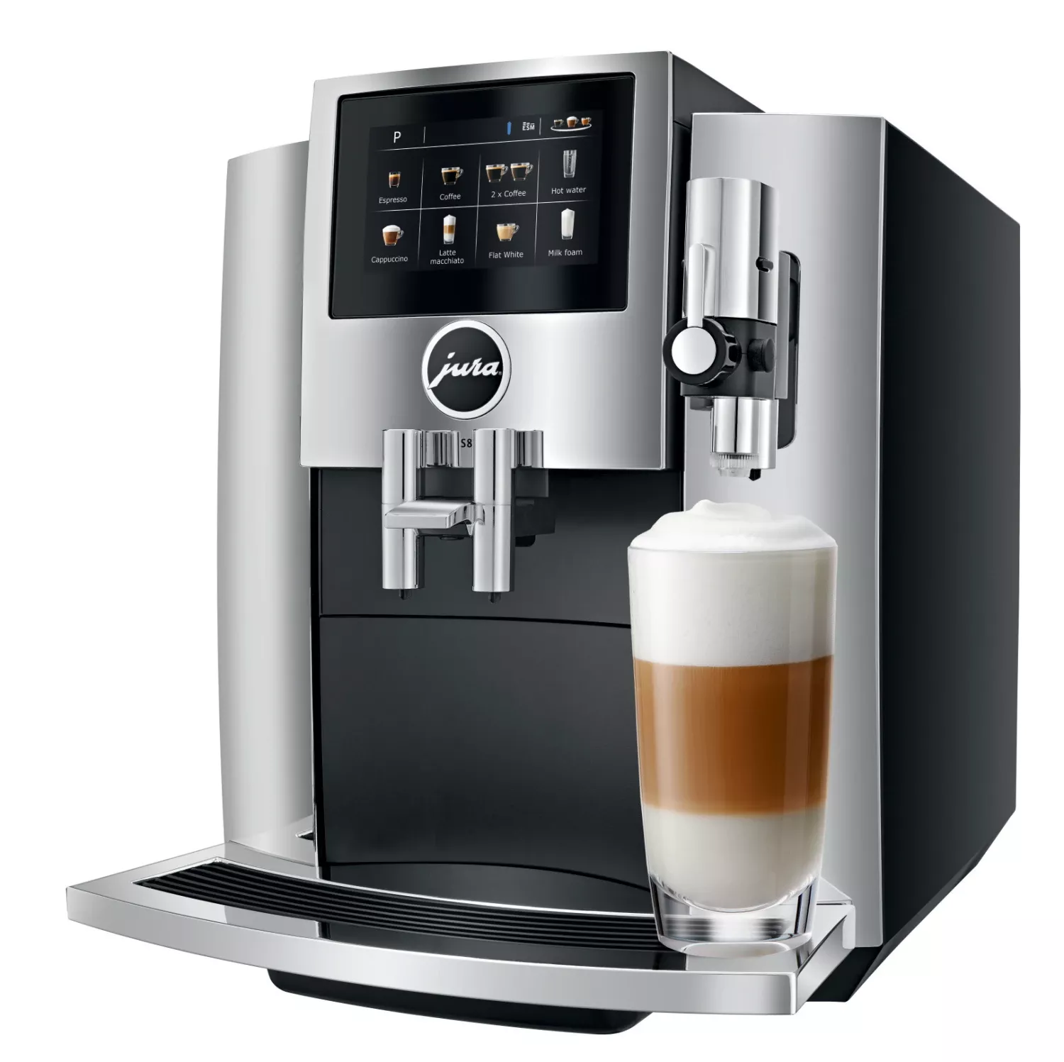 refurbished-jura-s8-chrome-espresso-machine Refurbished JURA S8 Chrome Espresso Machine